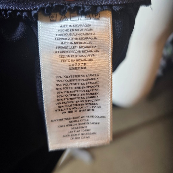 Michael Kors Sleeveless Drape Neck Ruched Zipper Top Navy Blue Size S - Picture 4 of 11